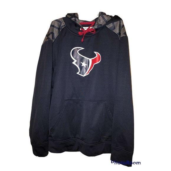 Majestic Houston Texans Blue Hoodie Men’s Medium - Picture 2 of 8